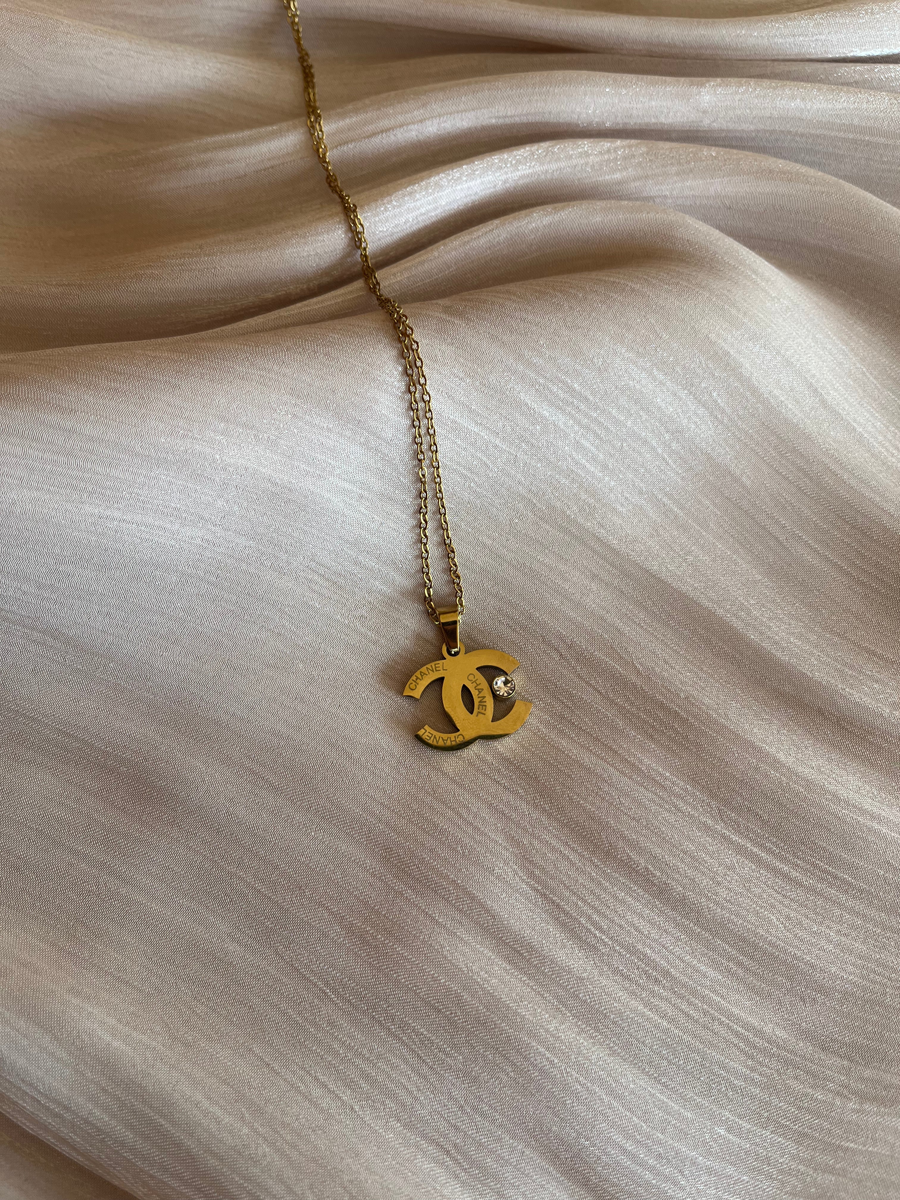 Chanel logo pendant