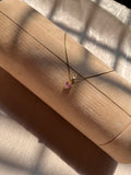 Love Pink stone pendant