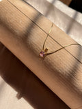 Pink stone pendant